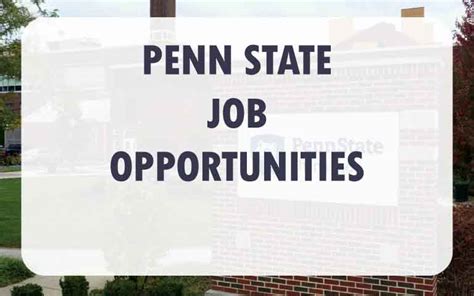 penn state jobs